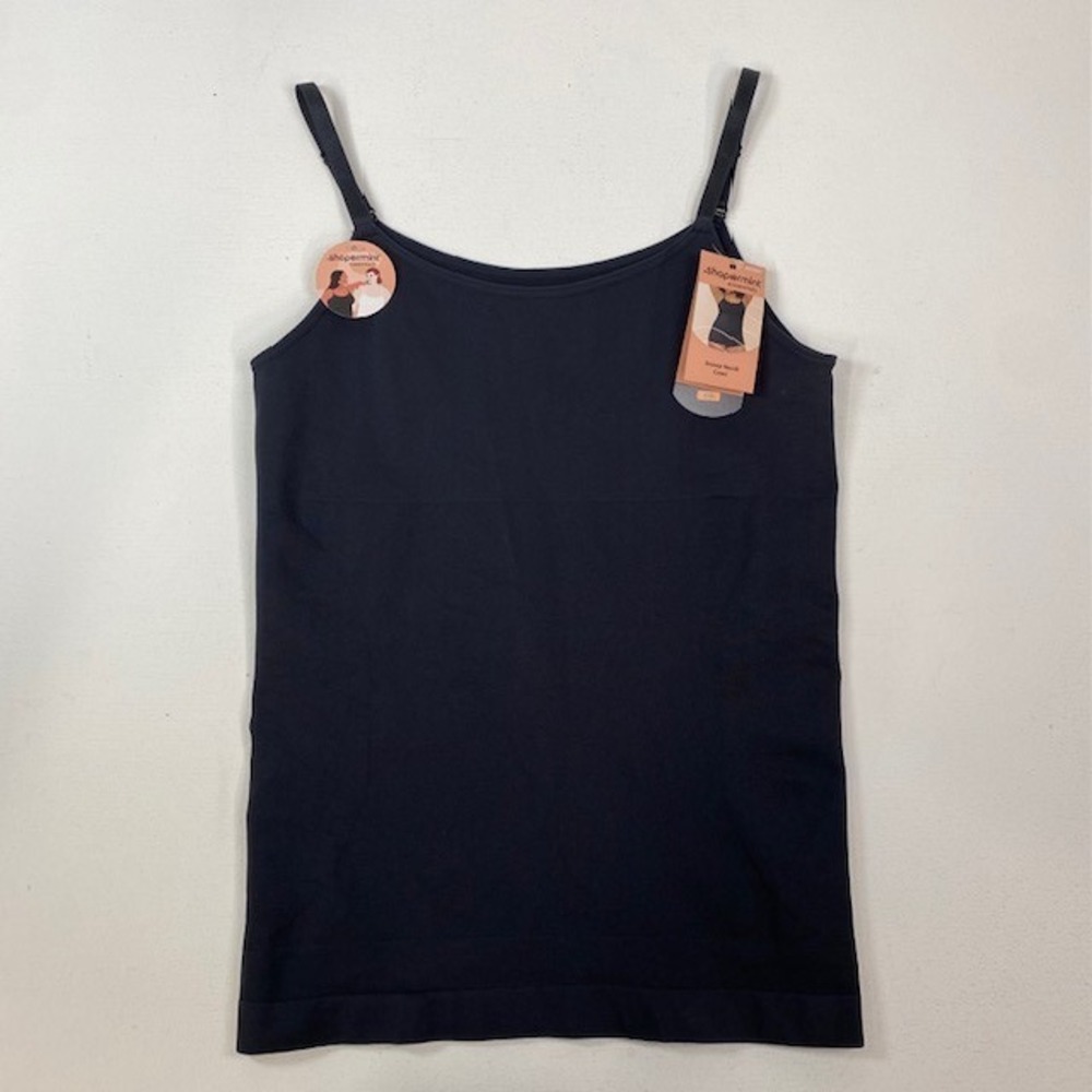 Shapermint Essentials 3XL Scoop Neck Cami Tank Top Shapewear‎ Black NWT